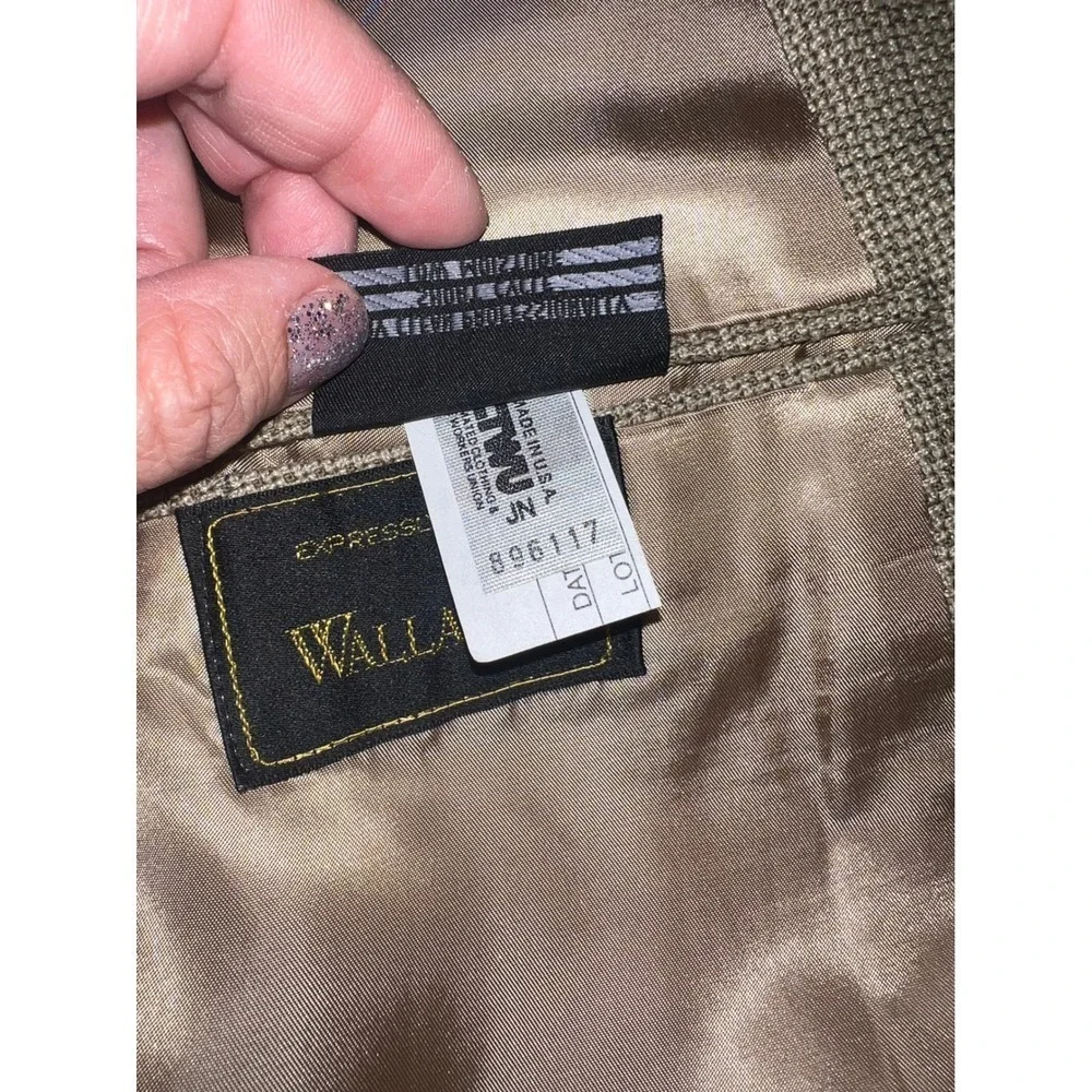 Vintage Burberry Brown Suit Sz 44 | Classic Designer Luxury Wool